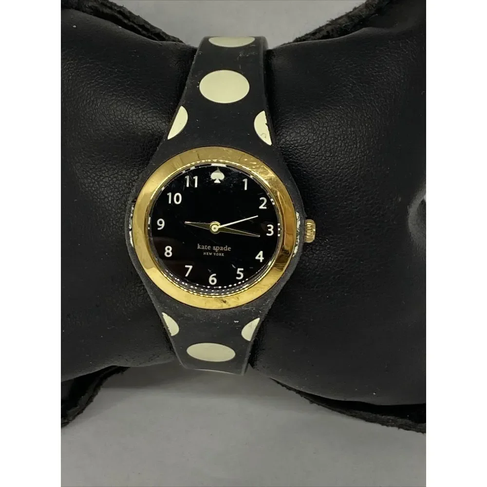 Kate Spade Rumsey 0610 Womens Black Plastic Analog Black Dial Quartz Watch XX590